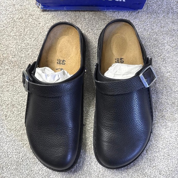 Birkenstock Shoes - New Birkenstock Boston Lutry Premium Black Clogs Men's 7-7.5 Women's 9-9.5